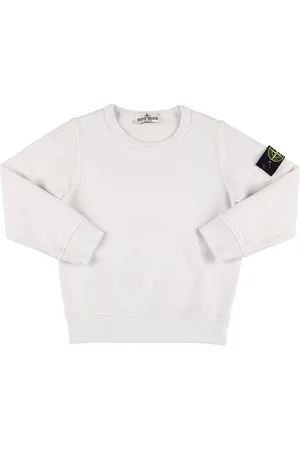 Stone Island Logo Cotton Jersey Sweatshirt