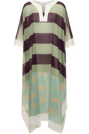 DRIES VAN NOTEN Printed Cotton Voile Caftan
