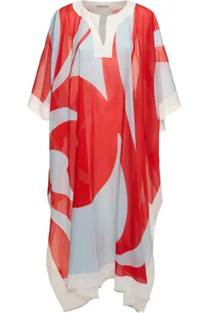 DRIES VAN NOTEN Printed Cotton Voile Caftan