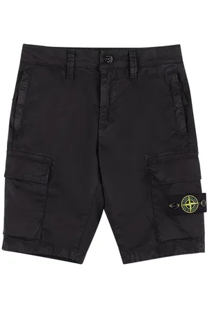 Stone Island Stretch Cotton Gabardine Cargo Shorts