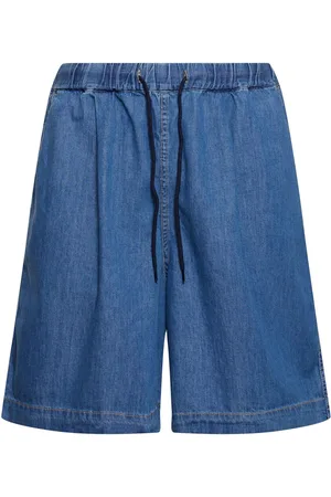 The Frankie Shop Cotton Denim Jogging Shorts