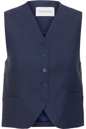 The Frankie Shop Chelsea Viscose & Linen Vest