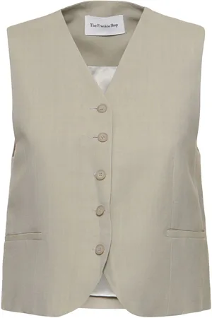 The Frankie Shop Chelsea Viscose & Linen Vest