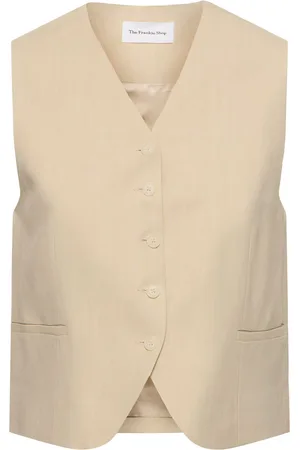 The Frankie Shop Chelsea Viscose & Linen Vest