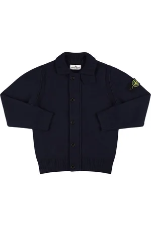 Stone Island Wool Blend Knit Cardigan