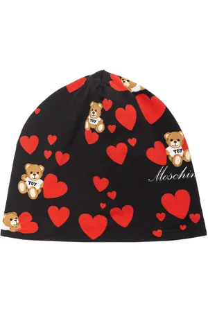 Moschino Hearts Print Cotton Sweat Hat