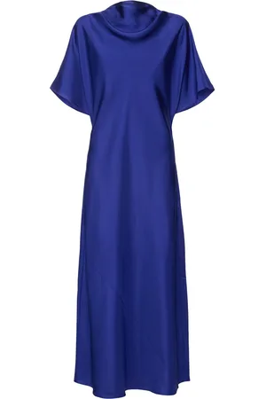 Rohe Fluid Draped Silk Midi Dress