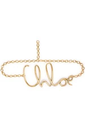 Chloé Large Iconic Chloé Metallic Belt