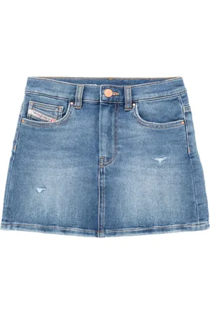 Diesel Stretch Cotton Denim Skirt