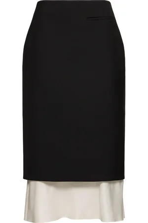 Rohe Pencil Skirt W/ Contrasting Silk Detail
