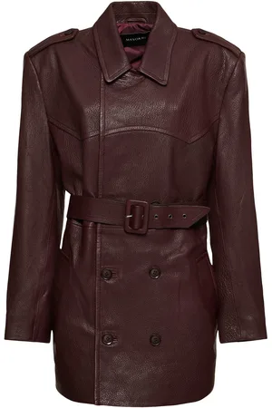 Manokhi Erika Leather Trench Coat