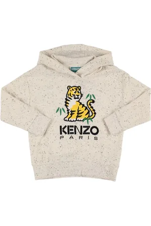 Kenzo Embroidered Cotton Blend Hoodie