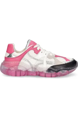 Moschino Mesh & Leather Sneakers