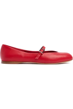 Max Mara 10mm Mmballet Leather Ballerina Flats