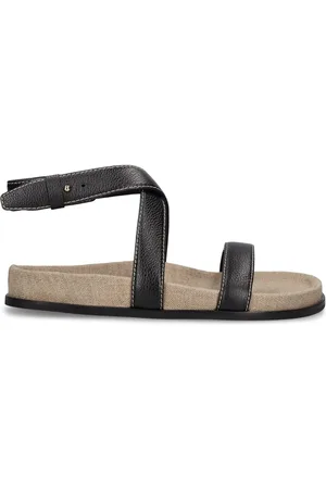 Totême Suede Flat Sandals