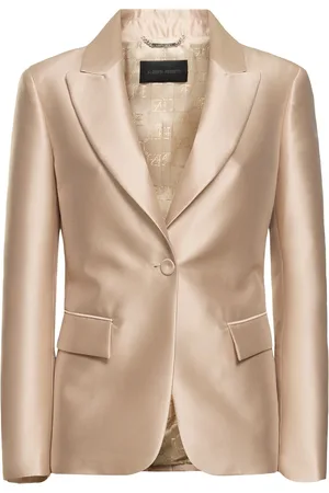 Alberta Ferretti Mikado Single Breast Blazer