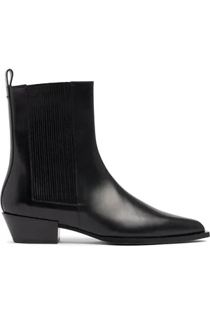 Aeyde 40mm Belinda Leather Ankle Boots