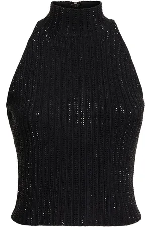 DAVID KOMA Embellished Knit Top