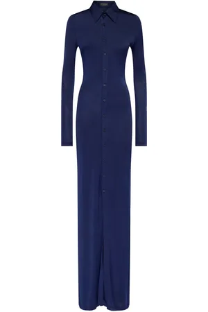 Balenciaga Stretch Fluid Jersey Maxi Dress