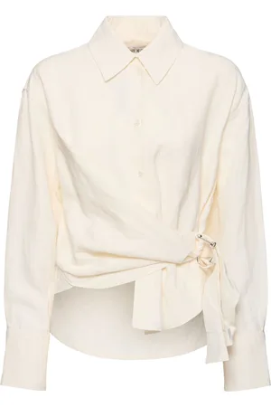 J.W.Anderson Draped Twisted Viscose & Linen Shirt