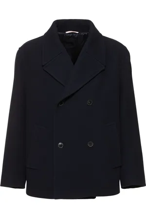 VALENTINO Textured Wool Peacot