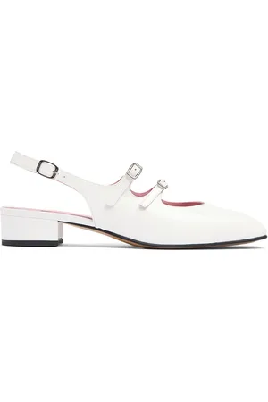 Carel 20mm Peche Patent Leather Slingbacks