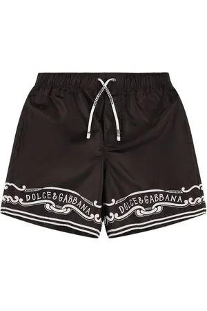 Dolce & Gabbana Printed Poly Swim Shorts
