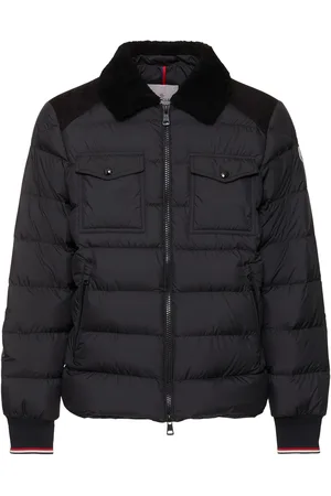 Moncler Jafferau Shearling & Suede Down Coat