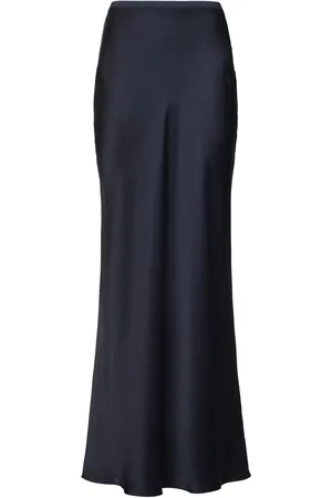 ANINE BING Bar Silk Satin Maxi Skirt
