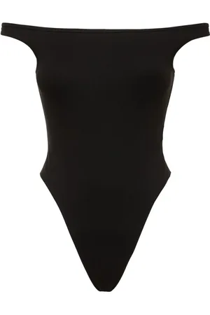 DAVID KOMA Off-the-shoulder Ribbed Jersey Bodysuit