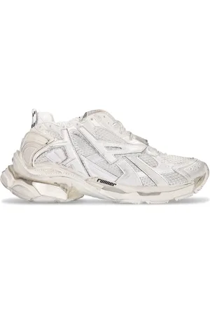 Balenciaga 60mm Runner Faux Leather & Mesh Sneakers
