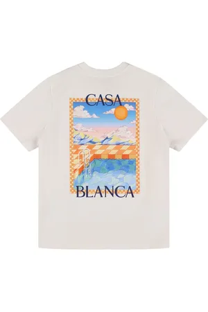 Casablanca Logo Printed Cotton Jersey T-shirt