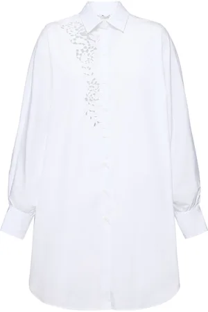 ERMANNO SCERVINO Embroidered Poplin Long Shirt