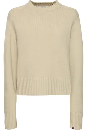 EXTREME CASHMERE Please Cropped Crewneck Sweater