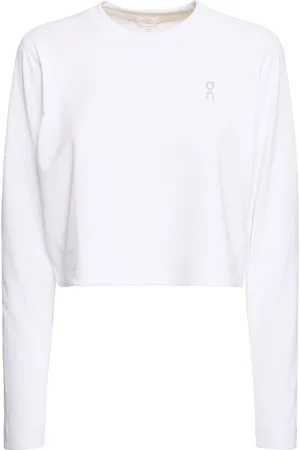 On Running Active Print Cropped Lg Sleeve T-shirt