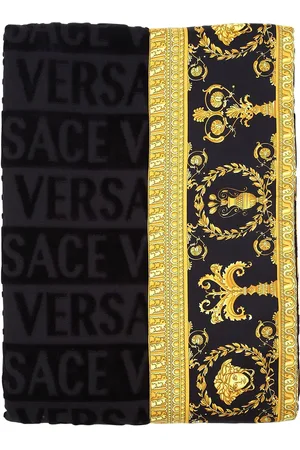 VERSACE Barocco & Robe Printed Beach Towel