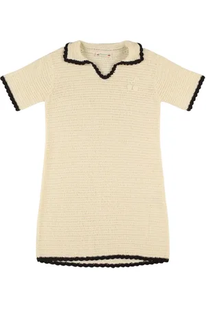 BONPOINT Cotton Knit Shirt Dress