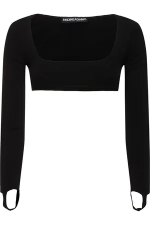 ANDREADAMO Sculpting Jersey Crop Top