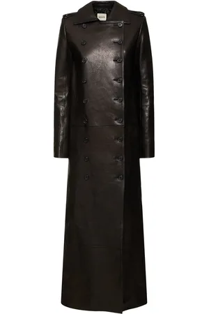 Khaite Mallory Long Leather Coat