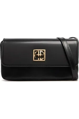 ANINE BING Elly High-shine Leather Crossbody Bag