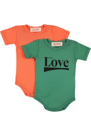 The Animals Observatory Set Of 2 Cotton Jersey Bodysuits