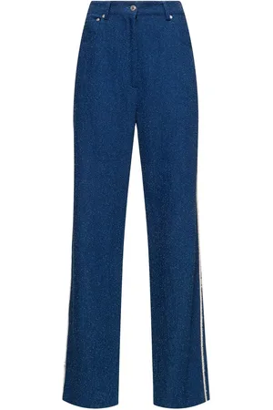 Msgm Cotton Blend Straight Pants
