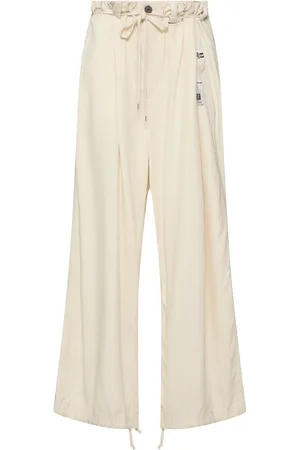 MIHARA YASUHIRO Gathered Viscose Wide Pants