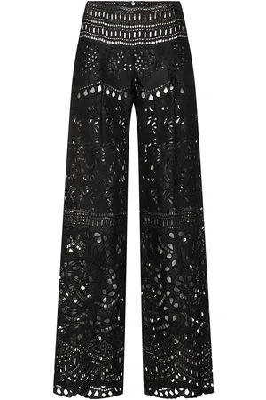 ERMANNO SCERVINO Cotton Blend Wide Pants