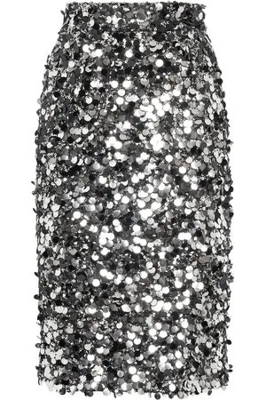 Dolce & Gabbana Sequined Midi Pencil Skirt