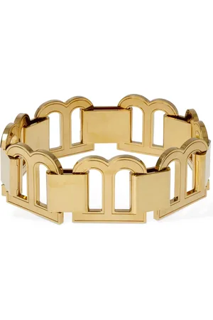 Balenciaga Xl Hourglass Brass Choker Necklace