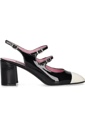 Carel 60mm Papaya Patent Leather Slingbacks