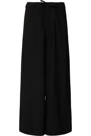 Marni Tropical Wool Blend Loose Crop Pants