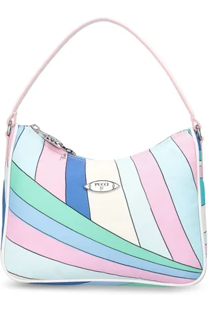 Puccini Printed Nylon Shoulder Bag