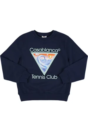Casablanca Printed Cotton Crewneck Sweatshirt